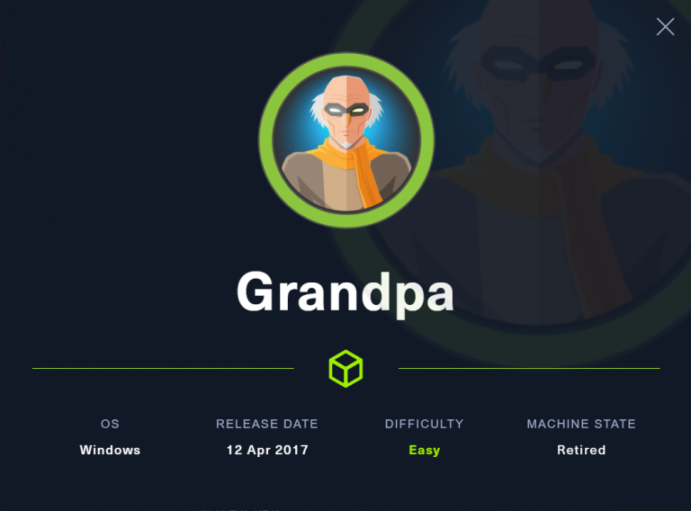 TJ_Null’s OSCP Prep – HTB – Grandpa